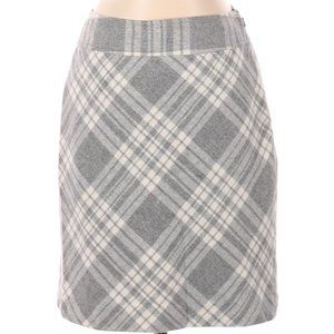 Preppy Talbots Women Gray Wool Pencil Skirt Size 6